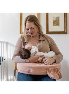 My Brest Friend My Brest Friend Deluxe Nursing Pillow Slipcover Sleeve | Great for Breastfeeding Moms | Pillow Not Included, Soft Rose  - Image 2