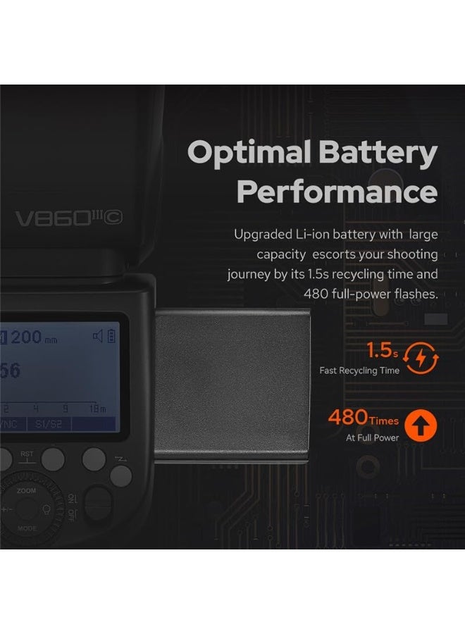 Godox V860III-N TTL Speedlight Flash for Nikon – Li-ion Battery, High-Speed Sync, LED Modeling Light, Wireless X System - Image 2