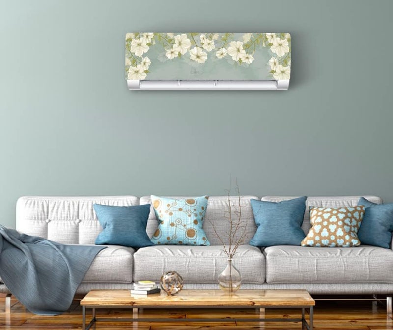 DreamKraft Decorative Flower AC Sticker (Multicolor PVC Vinyl 30cm x 91cm)-AC320-Self-Adhesive - Image 2