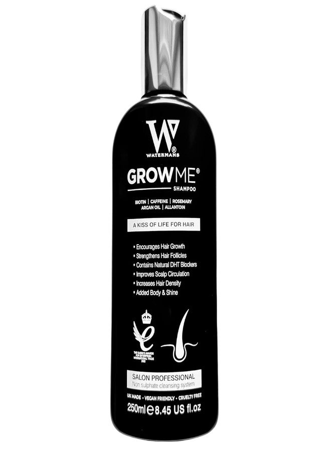 Watermans Shampoo Biotin, Rosemary, Caffeine, Niacinamide, Argan Oil for Thinning Hair, Natural Volumizing for Fine Hair, Hair Growth & Hair Loss with Nutrient-Rich Natural Ingredients 8.45 fl oz - Image 1