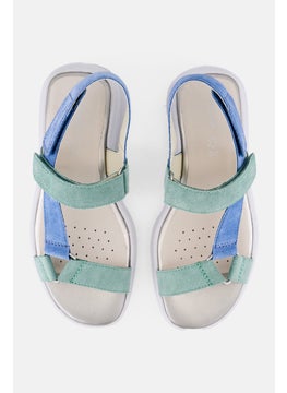GEOX Women Velcro Closure Sandal, Multicolor  - Image 3