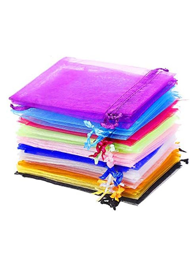 60 Pack Organza Bags Small Gift Bags Wedding Party Favor Bags 12 Colors 9 x 12CM Jewelry Pouches  - Image 2