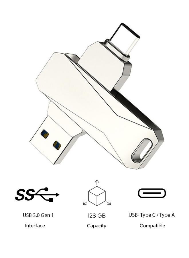 Type-C and USB Double Interface Flash Drive 128G - Image 1