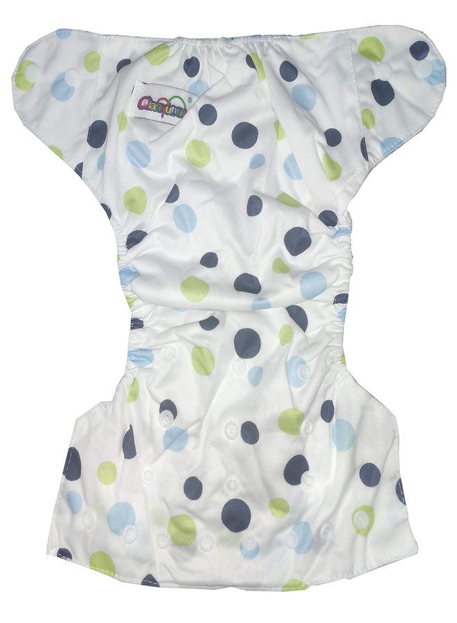 Crawl'in Baby Cloth Diaper Pants Adjustable Reusable Washable Printed Button Diaper For Babies/Infants/Toddlers (Age 0 to 2 Years) (Assorted Colours & Prints) (Bubble Print-1) - Image 2