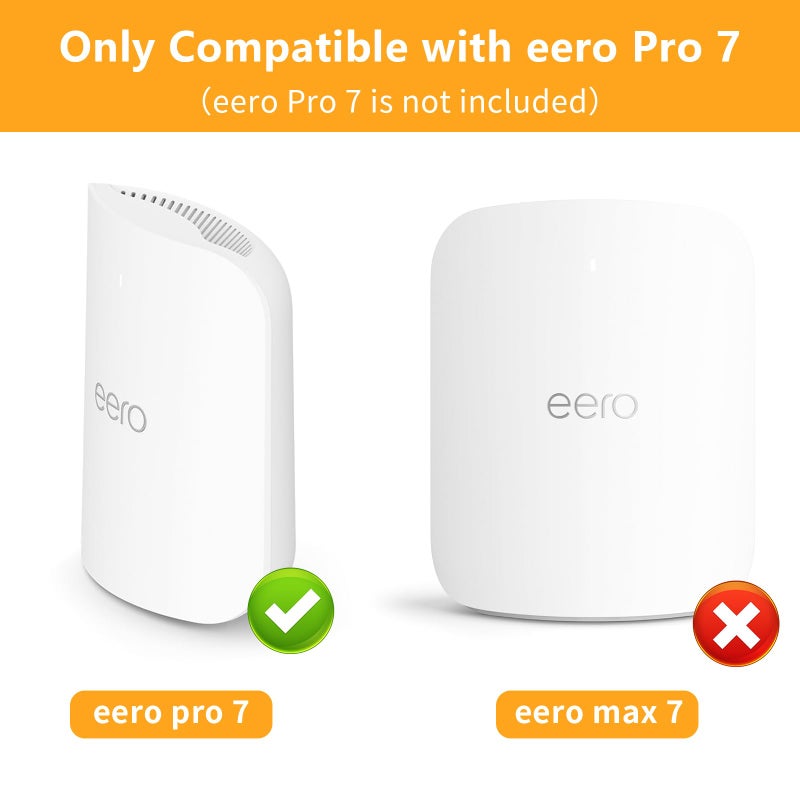 Mamerry Wall Mount Bracket for eero Pro 7 Router - Space-Saving Tri-Band Wi-Fi 7 Mesh System Accessory, Easy Installation Compatible with eero Pro 7(1 Pack) - Image 2