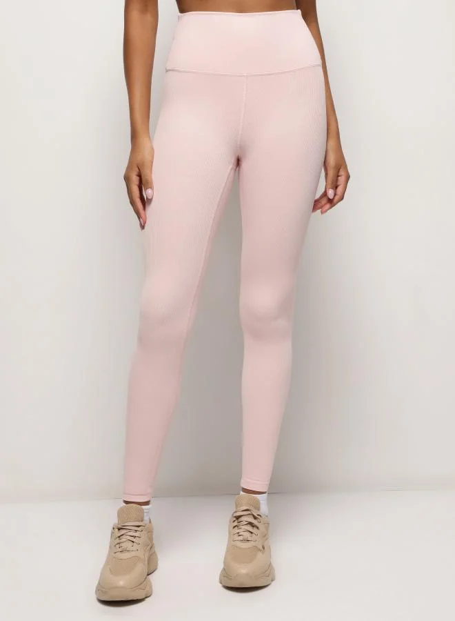 Ribbed 7/8 Leggings – Baby Pink