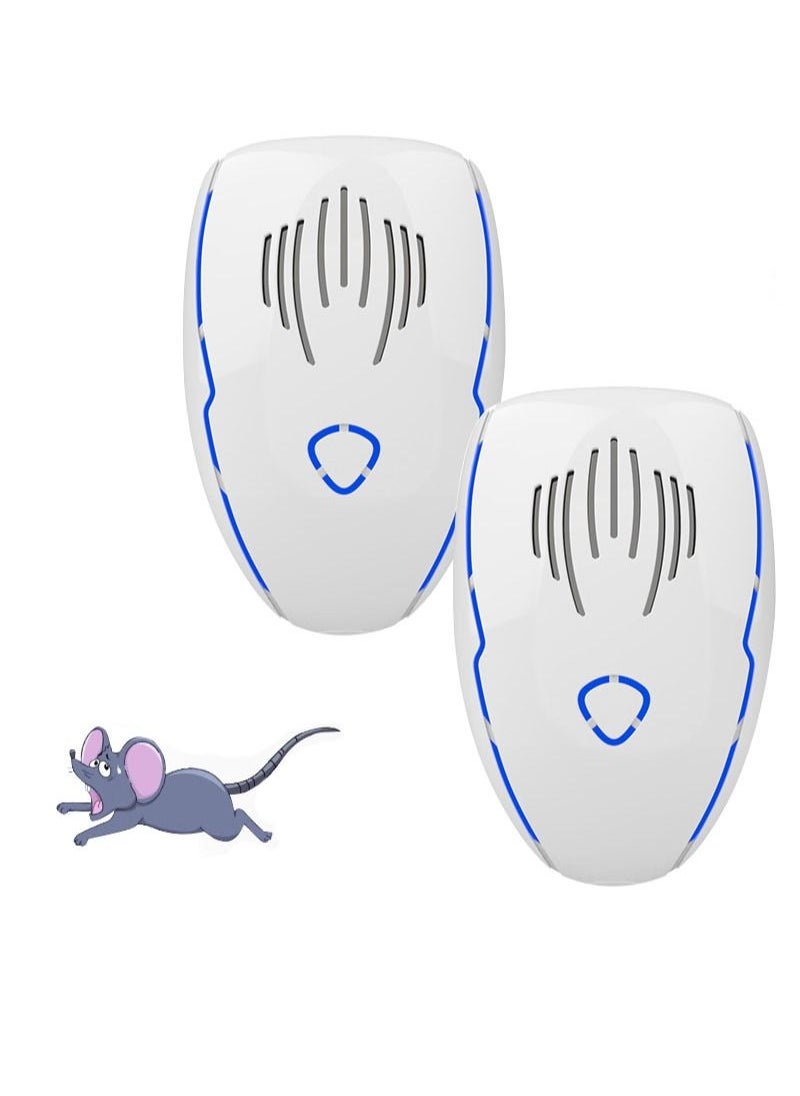 Aikanbo - 2-Piece Ultrasonic Pest Repeller Plug-in Pest Control Electronic Repellent with Multiple Wavelengths to Target More Pests Especially Mice Rodent/Rat/Cockroach - Image 1