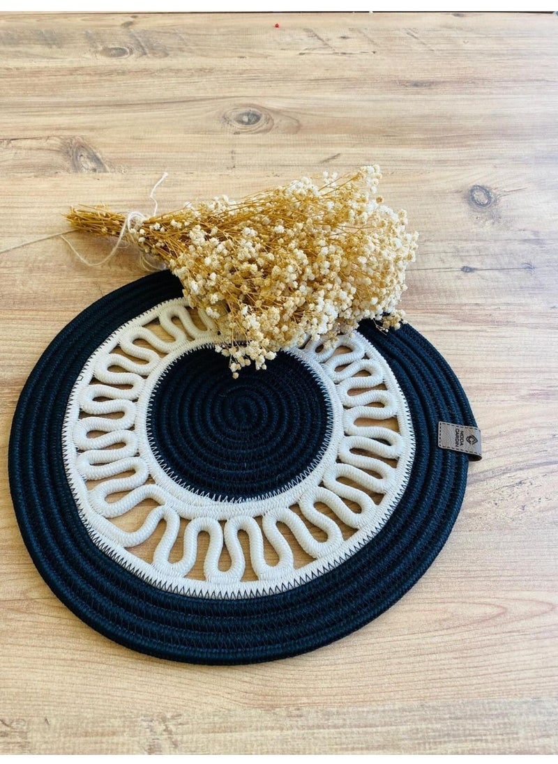 BDZ Deri BDZ Leather Jute Wicker American Service Mat  - Image 1