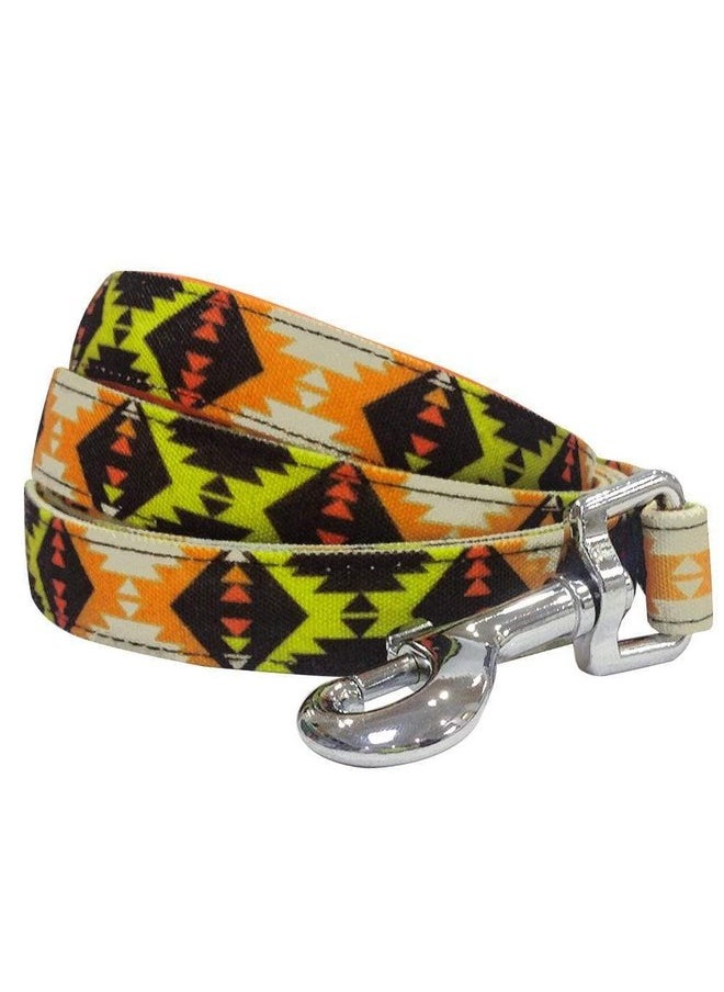 Blueberry Pet Blueberry Pet 2 Colors Southwestern Vintage Tribal Print Dog Leash with Soft & Comfortable Handle, 4 ft x 1", Extravagant Orange, Large, Leashes for Dogs  - Image 2