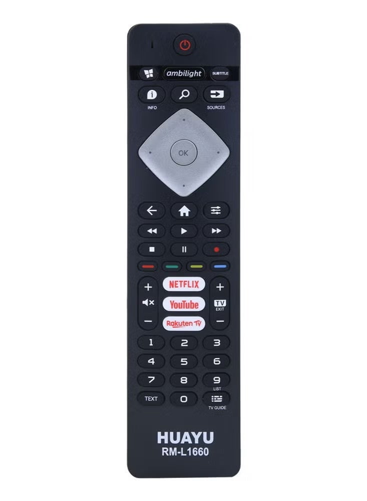 هوايو Remote Control for TV – Compatible Replacement for All Smart, 3D, LED & LCD TVs – Model RM-1660 – Durable, Easy-to-Use TV Remote Controller - Image 2
