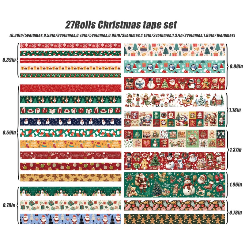 Bomichi Christian Washi Tape, 16 Rolls Aesthetic Colored Decorative Cute Scrapbook Tape for Scrapbooking Supplies Journaling Craft Junk Journal - Image 3