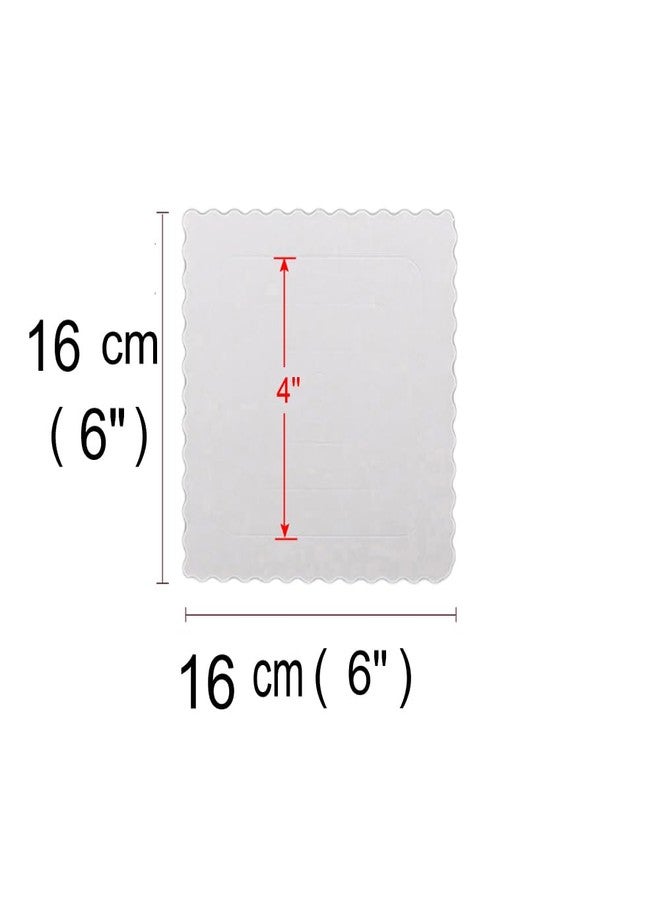 KINGREE 25 PCS Square Cake Boards,6 inch White Cake Boards,Food-graded Cardboard Cake Rounds Cake Base for Cake DIY,Dessert and Crafts Display - Image 2