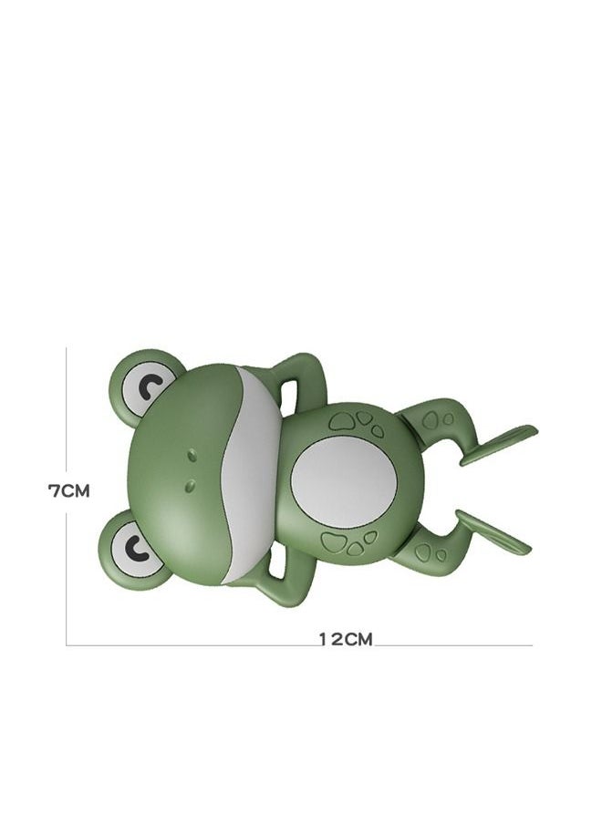 GROIC - 3 Pieces Wind Up Bath Frogs for Kids,Swimming Frog Toys in Assorted Colors, Frog Bathtub Toys for Kids That Swim in Water, Great as Swimming Pool Toys - Image 1