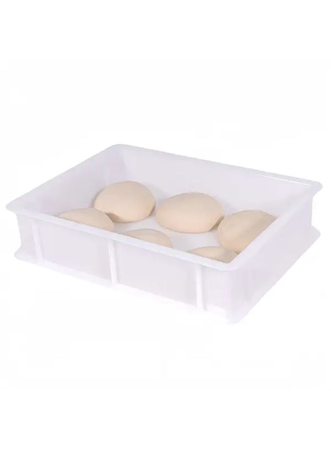 White Polypropylene Yeast Fermentation Box With Lid Food Safe Pizza Dough Riser 11 81x15 75x3 94 Inch No Electricity Needed Compact Kitchen Storage For Freshness Sleek Design Durable Construction - Image 5