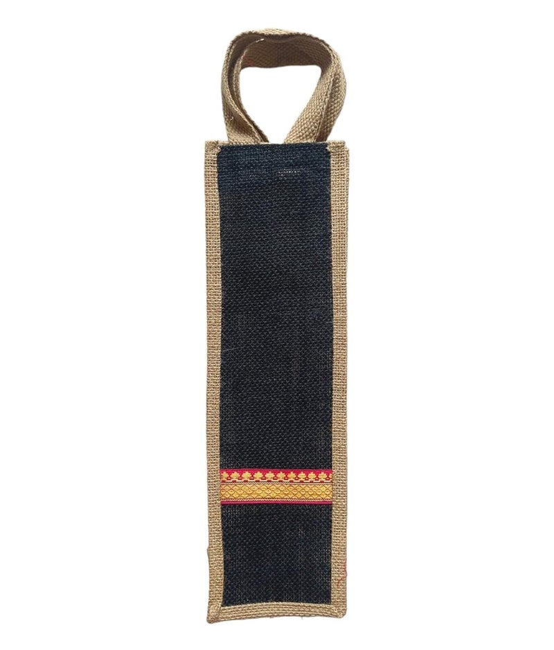 Unleashed Unleashed Jute Bags For Water Wine Bottle Gifting For Christmas Party Festive Season Secret Santa Pack of 2 - Image 1