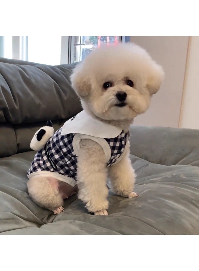 ايه ام ملابس كلاب صيفية، ملابس كلاب صغيرة، تيدي بيشون بوميرانيان، قطة كورية لطيفة، سترة صيفية - Image 2