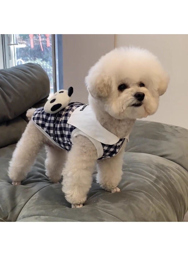 ايه ام ملابس كلاب صيفية، ملابس كلاب صغيرة، تيدي بيشون بوميرانيان، قطة كورية لطيفة، سترة صيفية - Image 1