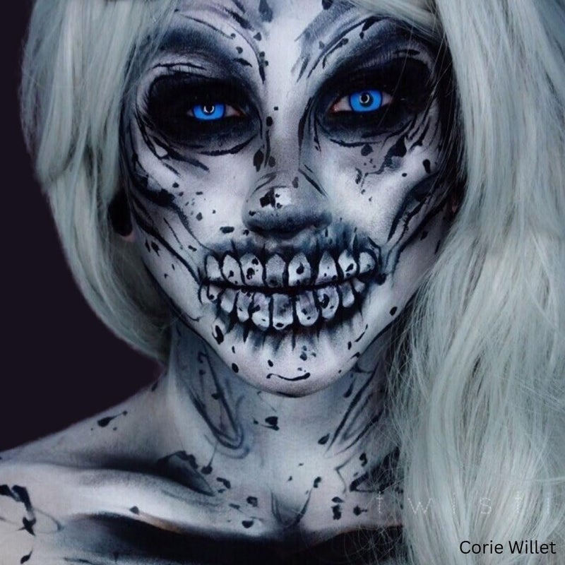 Mehron Makeup Liquid Makeup | Face Paint and Body Paint Perfect for Halloween, Cosplay I Air Brush Compatible 4.5 oz (133 ml) (Black) - Image 3