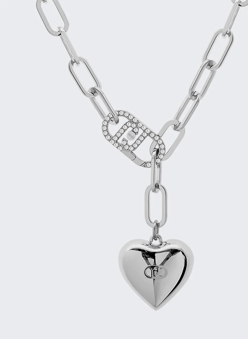 ليو جو عقد مزين بتعليقة قلب