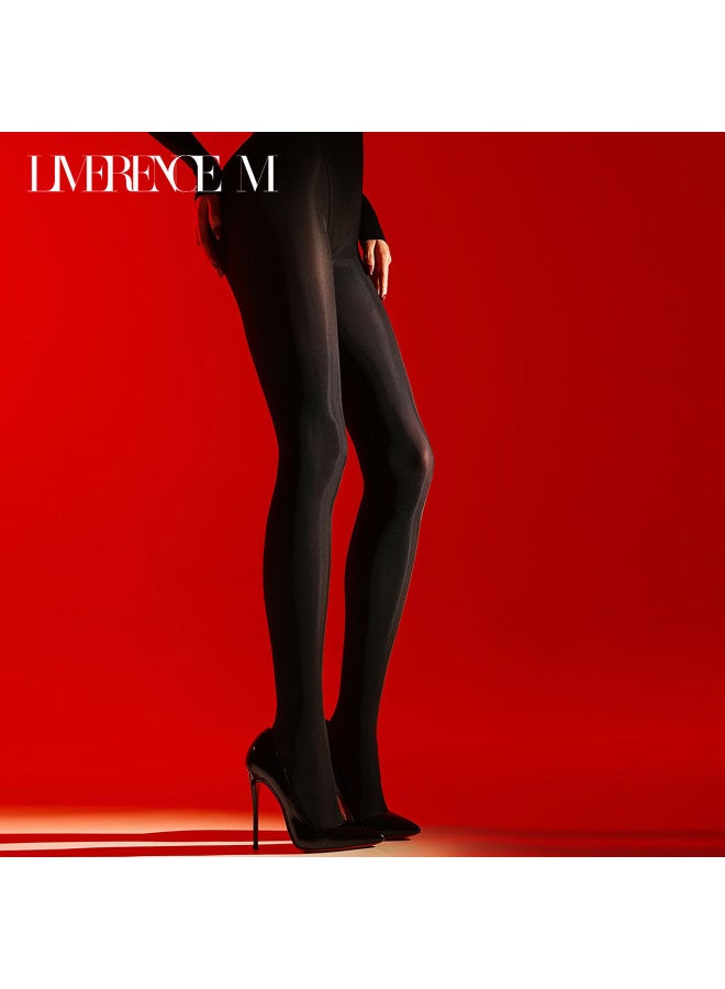 Limerence M Tights With Gusset Autumn Winter Warm Leggings Sand Color 120d 1 Pair L - Image 1