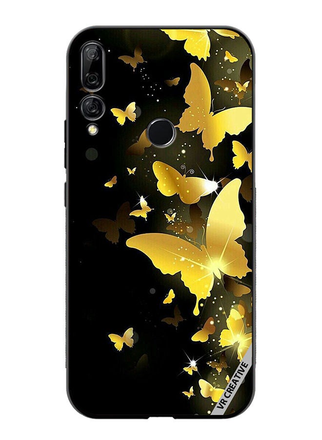 VR CREATIVE Protective Case Cover For Huawei Y9 Prime 2019 Yellow Butterflies Flying Design Multicolour - Image 1