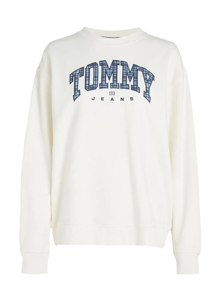 TOMMY JEANS Crew Neck Logo Sweatshirt