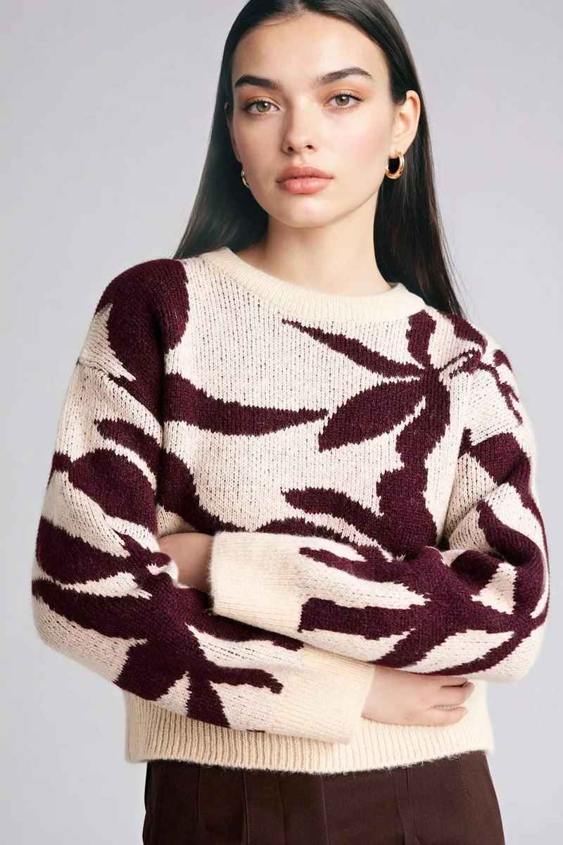Defacto Regular Fit Crew Neck Pullover
