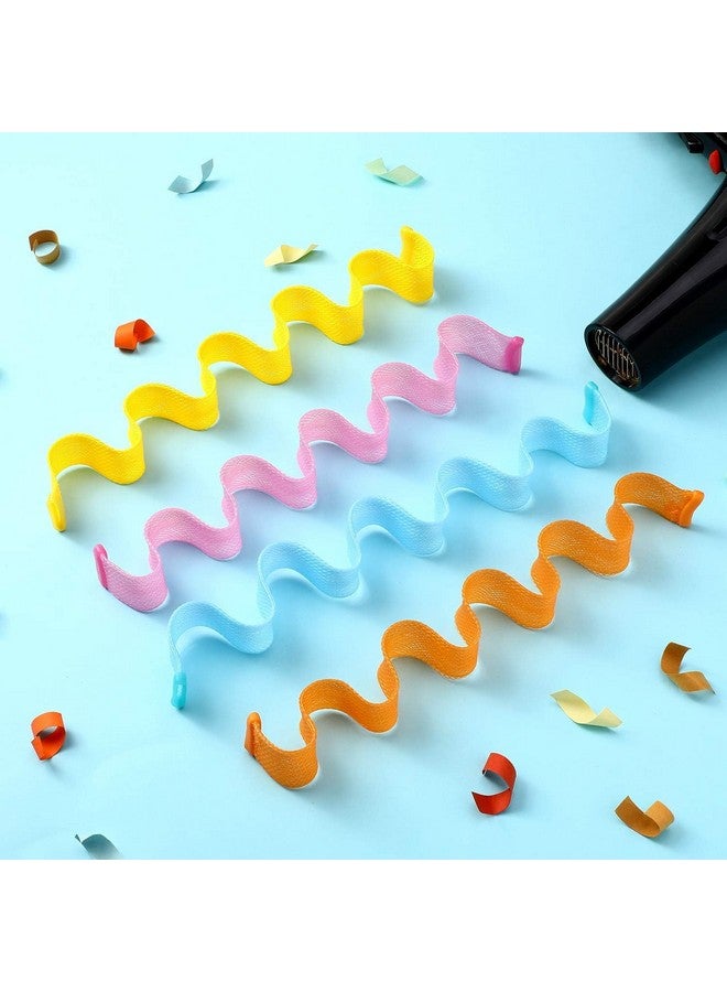 Ash & Roh Heatless Hair Curlers Spiral Curling Kit with 3 Pieces Styling Hooks Tools for Women and Girls Hairstyles (Multicolor, pack of 14) - Image 3