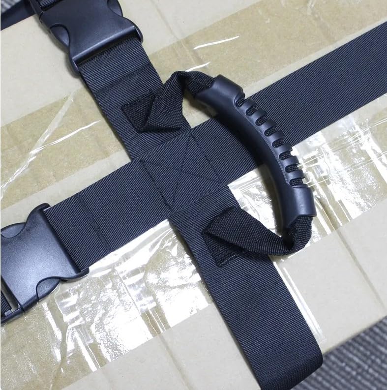 ALASKA ® Box Carrying Strap with Handle, Handheld Belt for Safely Moving and Lifting Heavy Boxes, Adjustable Belt, Cross Style Carry Straps, Suitable for Groceries, Luggage (190 CM x 5 CM) - Image 5