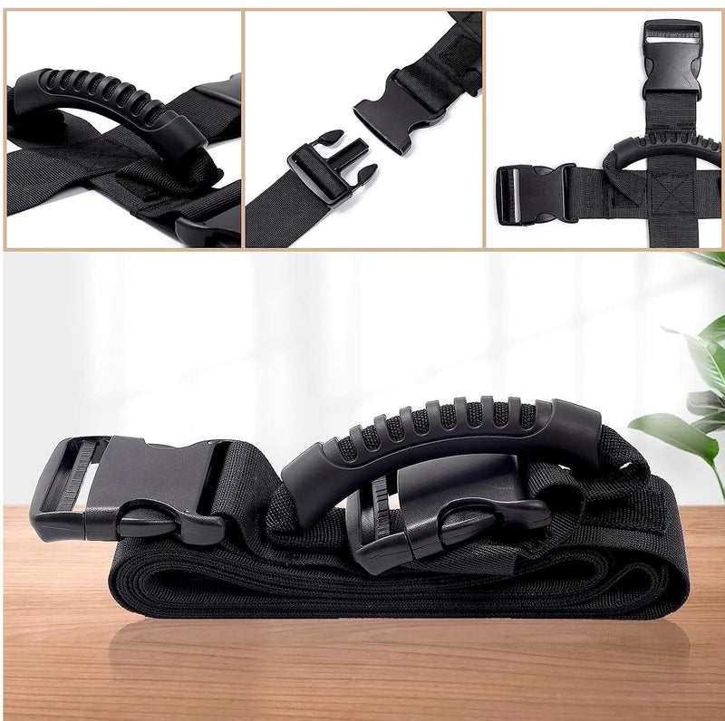 ALASKA ® Box Carrying Strap with Handle, Handheld Belt for Safely Moving and Lifting Heavy Boxes, Adjustable Belt, Cross Style Carry Straps, Suitable for Groceries, Luggage (190 CM x 5 CM) - Image 3