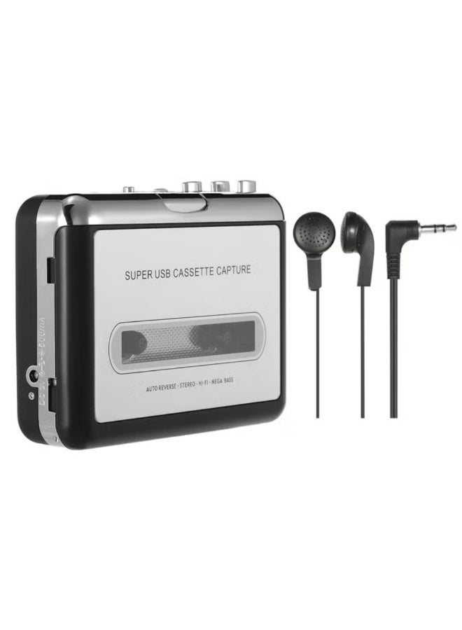 Ezcap USB Cassette Capture Tape-to-MP3 Converter With Earphone V2851_P Black - Image 4