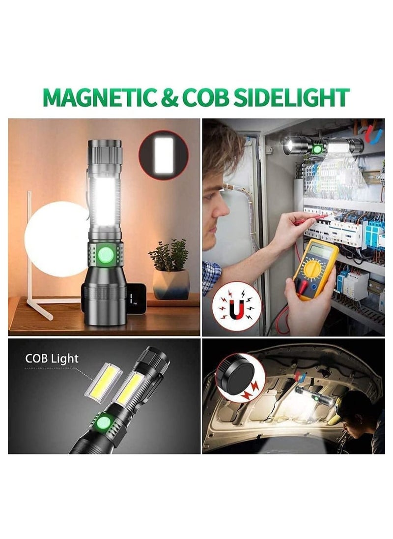 Generic - Black Light Flashlight Rechargeable, 3-in-1 UV Light Flashlights, 1800 Lumen LED Tactical Flashlight, High Powered 7 Modes Waterproof UV Blacklight Flashlights for Stains Detection Camping Emergency - Image 1