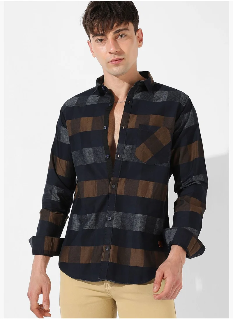 Campus Sutra Men's Checkered Casual Shirt