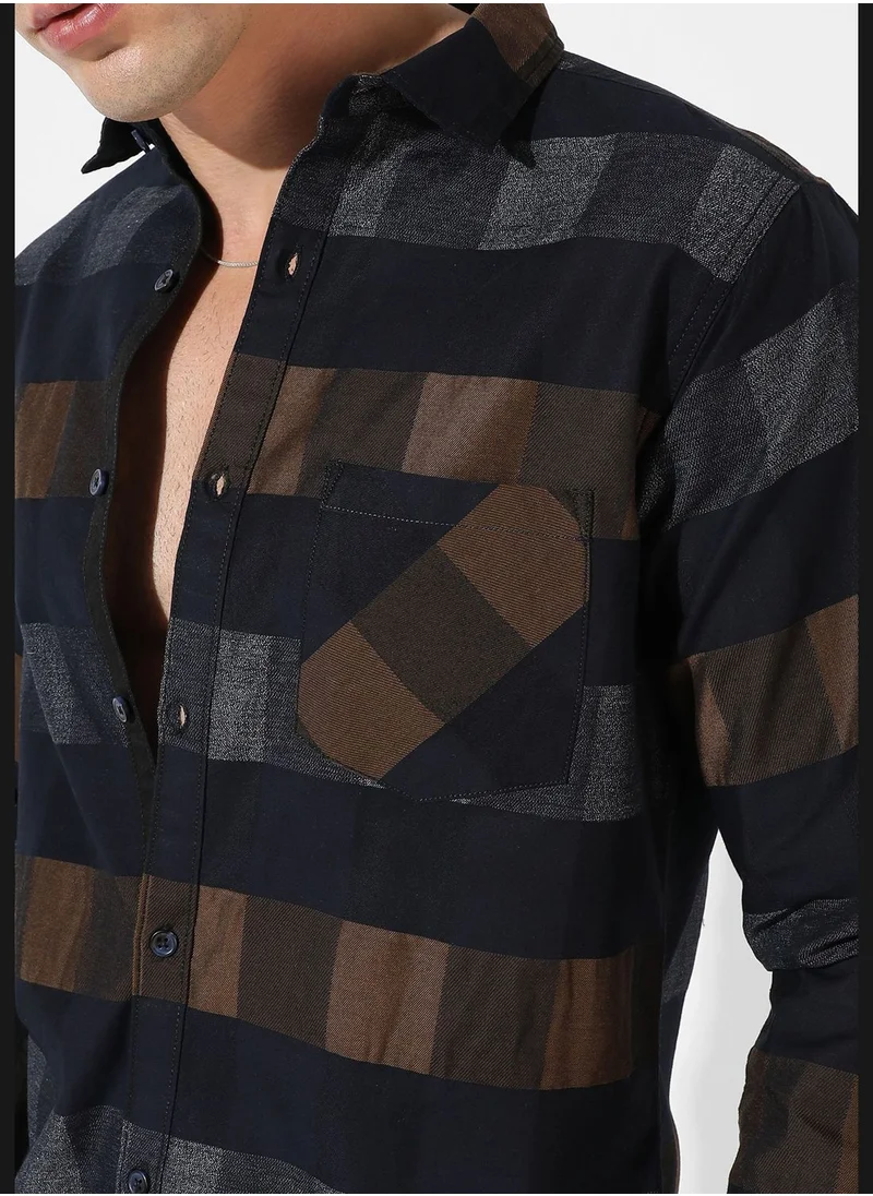 Campus Sutra Men's Checkered Casual Shirt