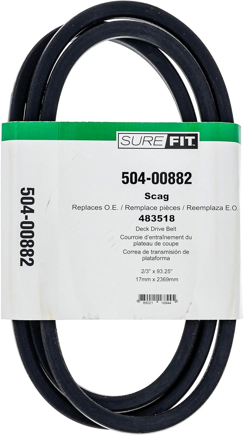 Surefit SureFit Deck Drive Belt Replacement for Scag 48286 483518 52 61 72 Cut WalkBehind Lawn Mowers  - Image 1