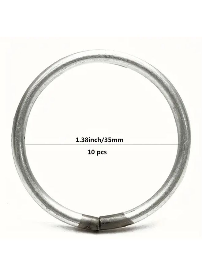 Art Deco Metal Rings 35mm 10pcs Home Decor Gift Decorative Rings Metallic Finish - Image 3