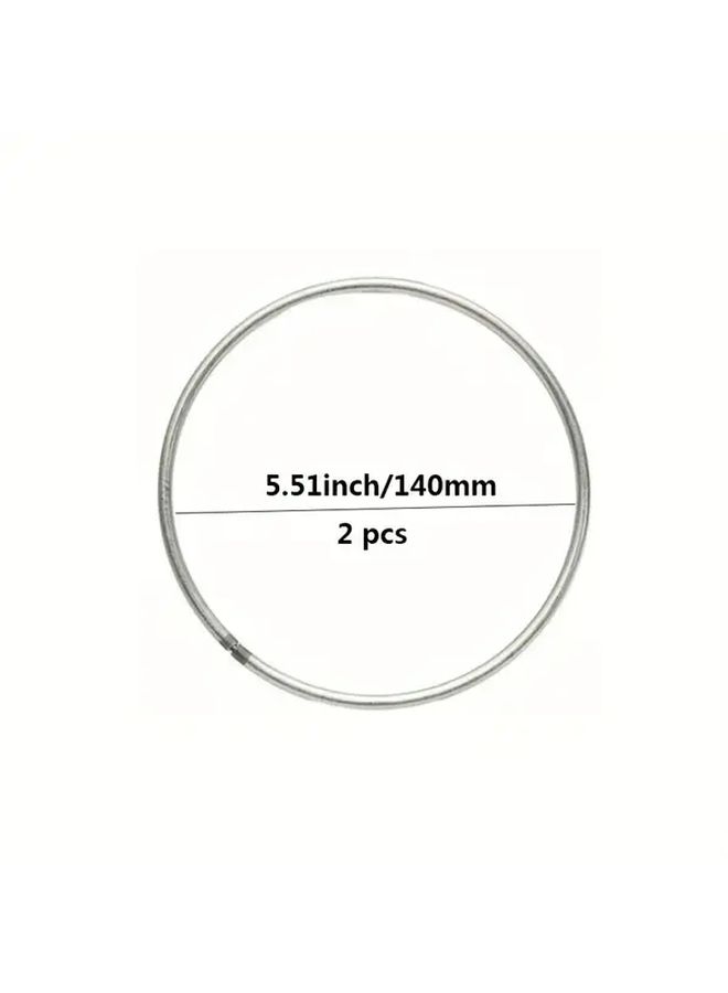 Art Deco Metal Rings 35mm 10pcs Home Decor Gift Decorative Rings Metallic Finish - Image 2