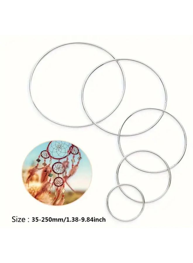 Art Deco Metal Rings 35mm 10pcs Home Decor Gift Decorative Rings Metallic Finish - Image 1