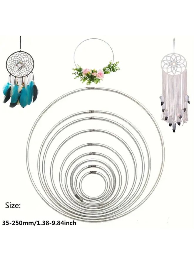 Art Deco Metal Rings 35mm 10pcs Home Decor Gift Decorative Rings Metallic Finish - Image 5