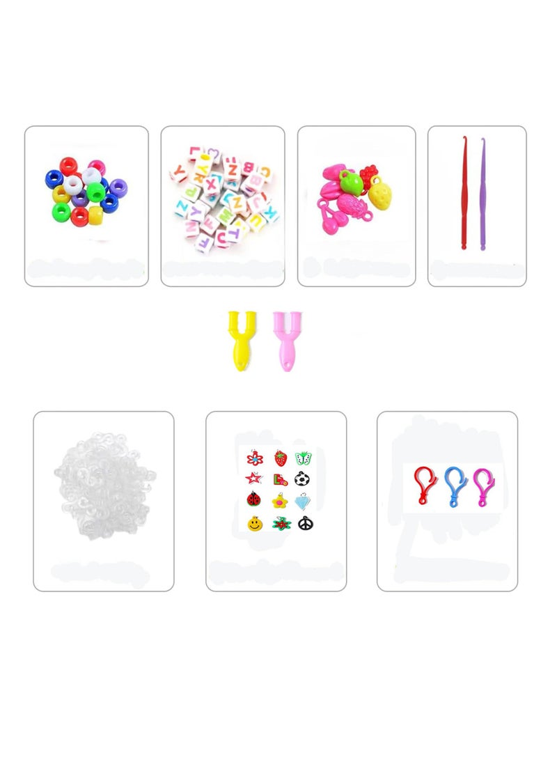 KASTWAVE Rubber Band Bracelet Kit, Loom Band Bracelet Kit, 1500 Rubber Bands 80 Letter Beads, Rubber Band Bracelet Kit, for DIY Friendship Bracelet Making Kits - Image 2