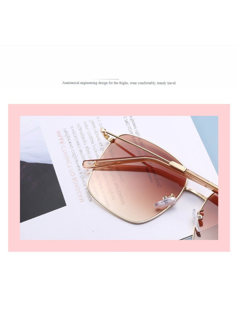 Anna Metal Framed Square Sunglasses - Image 3