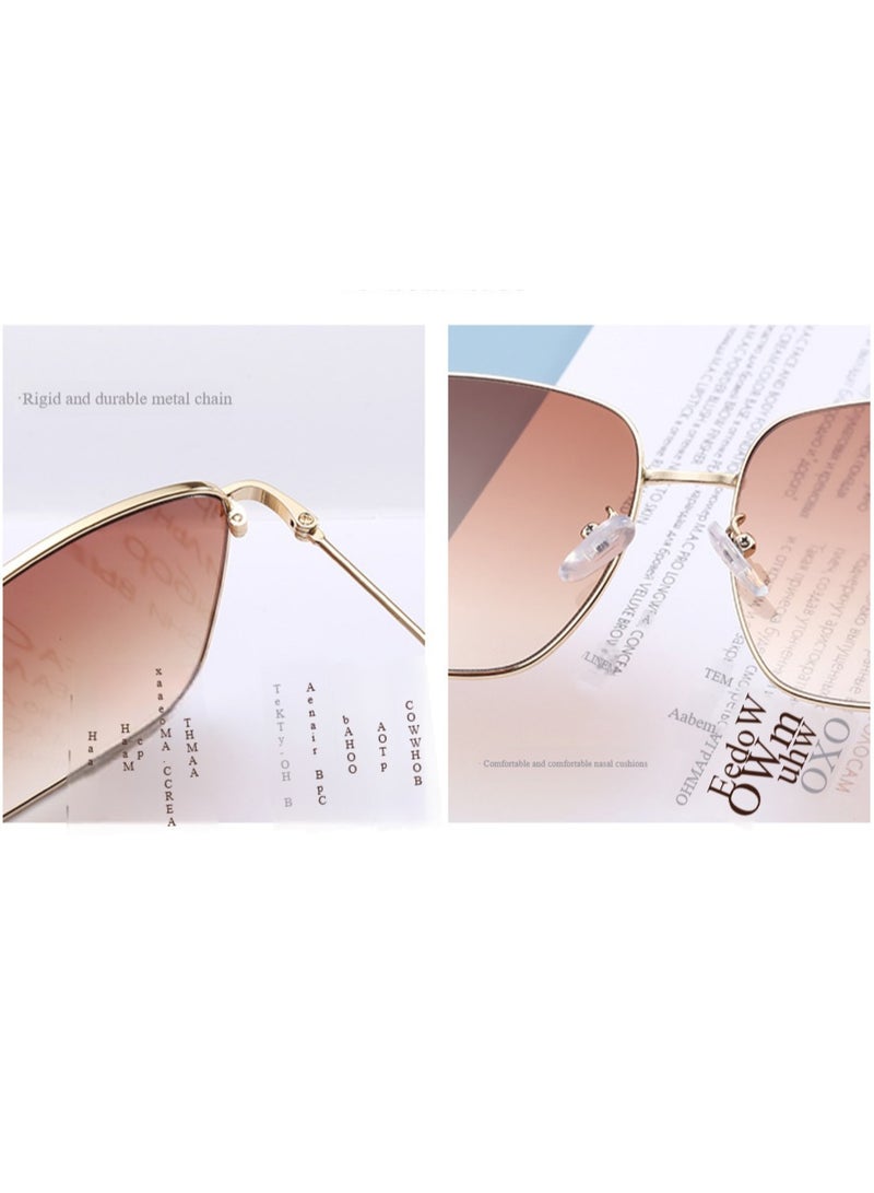 Anna Metal Framed Square Sunglasses - Image 4