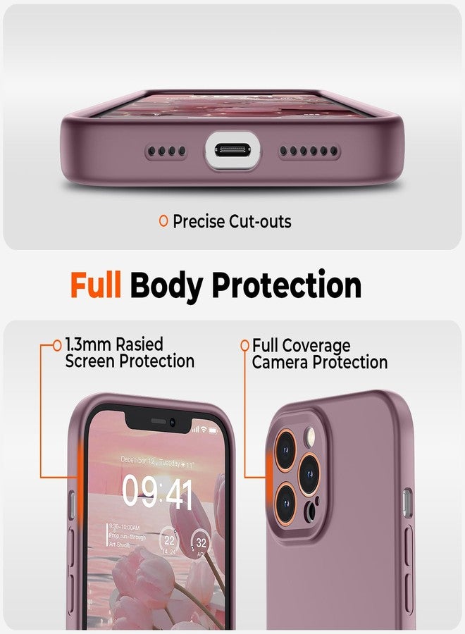 استلق جراب SUPFINE لهاتف iPhone 12 Pro Max، مصنوع من السيليكون السائل الفاخر مع بطانة ناعمة من الألياف الدقيقة المقاومة للخدش، وحماية مُحسّنة للكاميرا، جراب نحيف مقاوم للصدمات للرجال والنساء والفتيات، لون الكشمش الأسود - Image 4