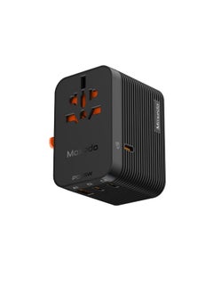 Moxedo Moxedo Universal- Plug + 65W GaN Travel Adapter AC Outlet Plug Adapter Wall Charger with Ultra-Fast 1 USB-A Port/ 3 USB-C Ports PD 3.0 for UK EU US AU All Countries 