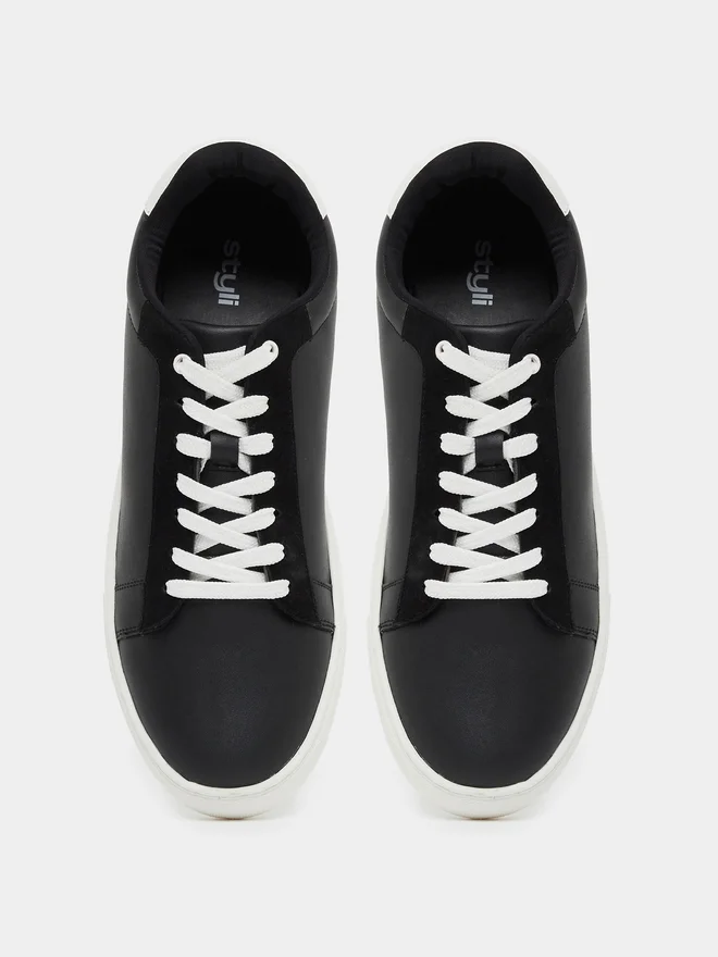 Styli Styli Contrast Trim Platform Sole Skateboard Sneakers