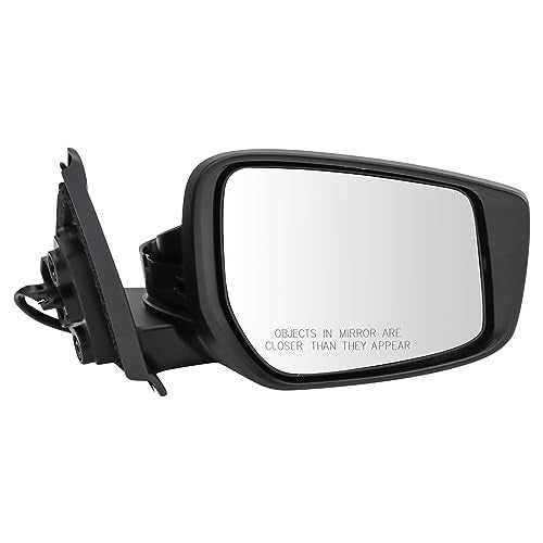 TRQ Passenger Side Mirror Power Heated Paint to Match Smooth Black Compatible with 2018-2023 Nissan Kicks SV NI1321297 - Image 1