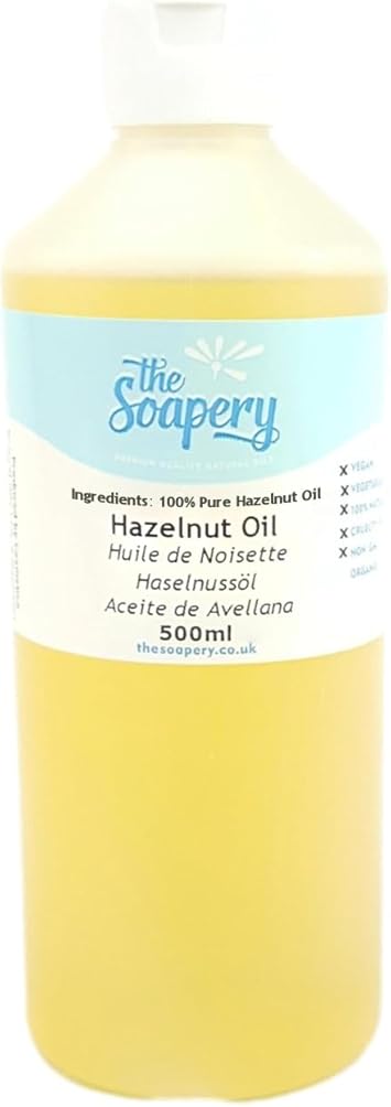 TheSoapery Hazelnut Oil 500ml 100 Pure Carrier Oil - Image 2