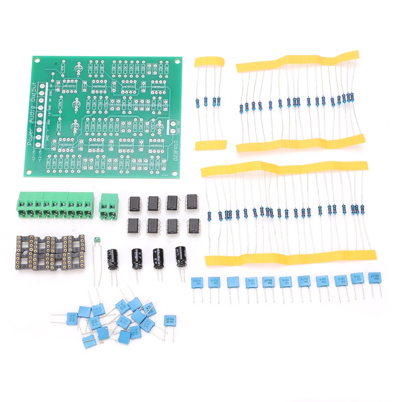 PreAmplifier Module DIY Kit 3-Channel Output NE5532 Op Amp Dual DC9-15V -24dB Oct - Image 1