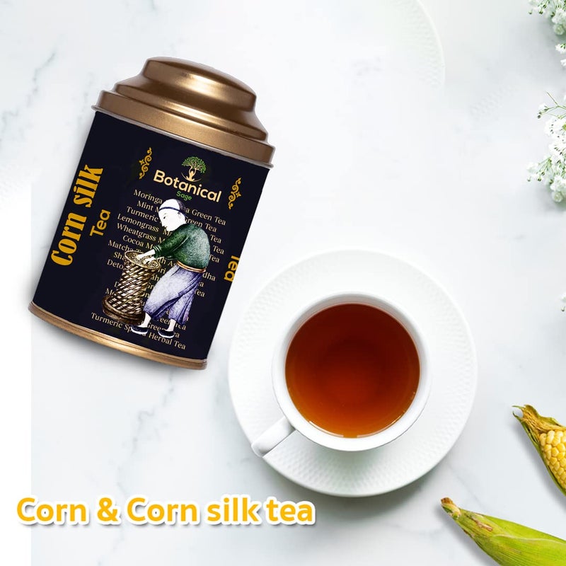 Botanical Sage- Corn Silk Tea 40g | for Kidney Stones | Liver Cleansing | Bhutte Ke Baal | Maize Hair Tea |Supports Urinary Tract Health | Selected | Luxury Tea - Image 5