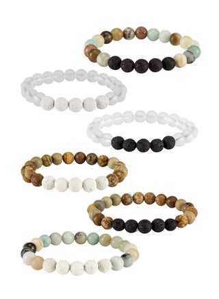 6 Pcs Chakra Bracelets for Women, Lava Stone Bead Bracelet and Healing Stones Bracelets 8mm Crystal Bracelet Yoga Beaded Bracelets Essential Oil Diffuser, Friendship Gifts - pzsku/Z0E9FFE64F96F7686ACC0Z/45/_/1682685779/671c5032-8bdf-4410-b854-00f4c57ff7c2